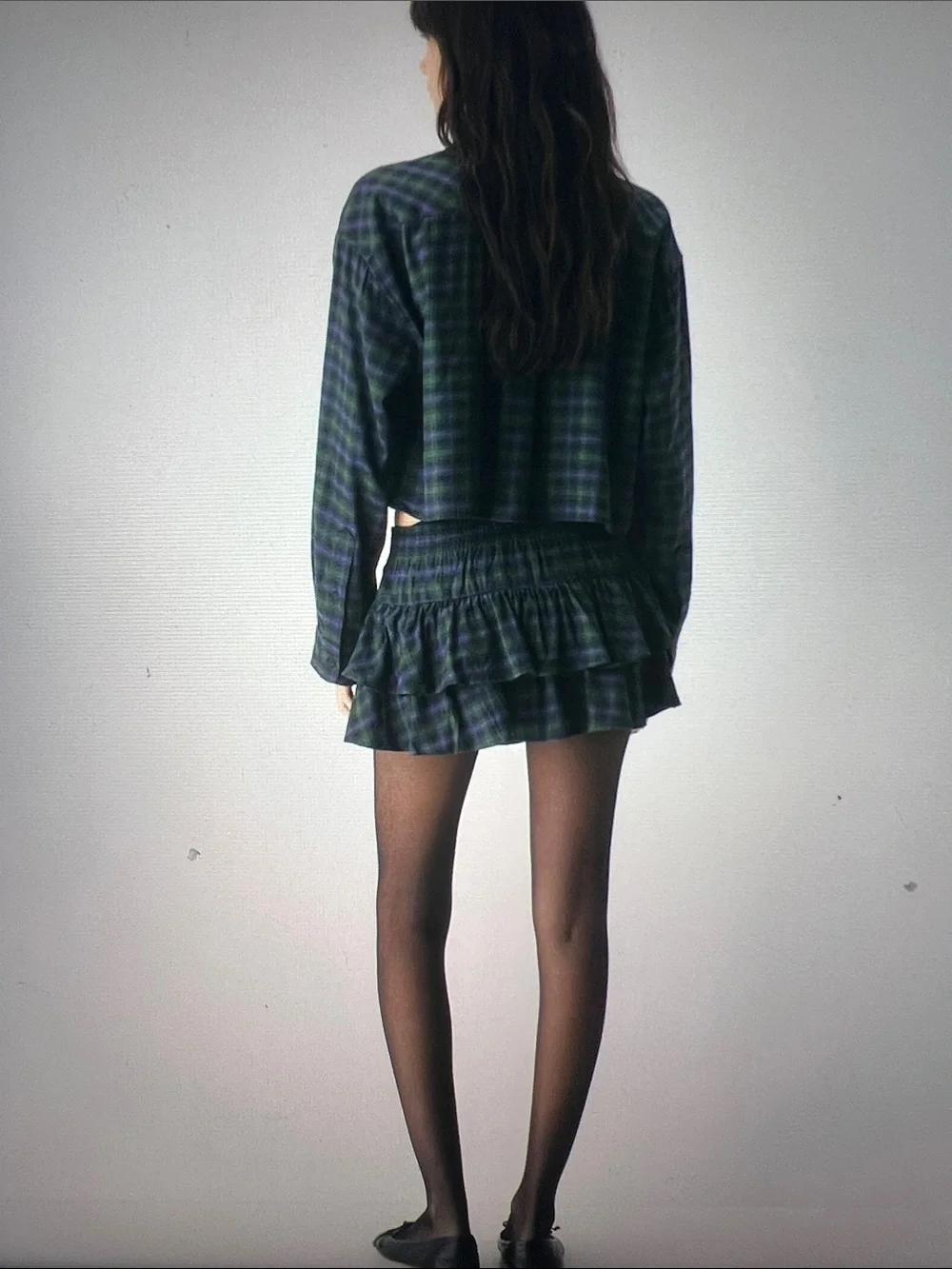 Aritzia Sunday Best Anders Check 2 Pc Set